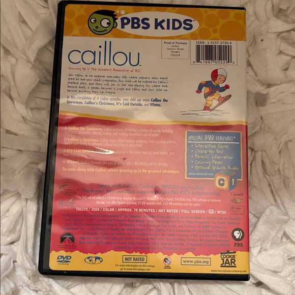 Caillou Plush 7.5” and DVD Set - Picture 8 of 9